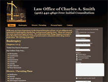 Tablet Screenshot of charlessmithlaw.com